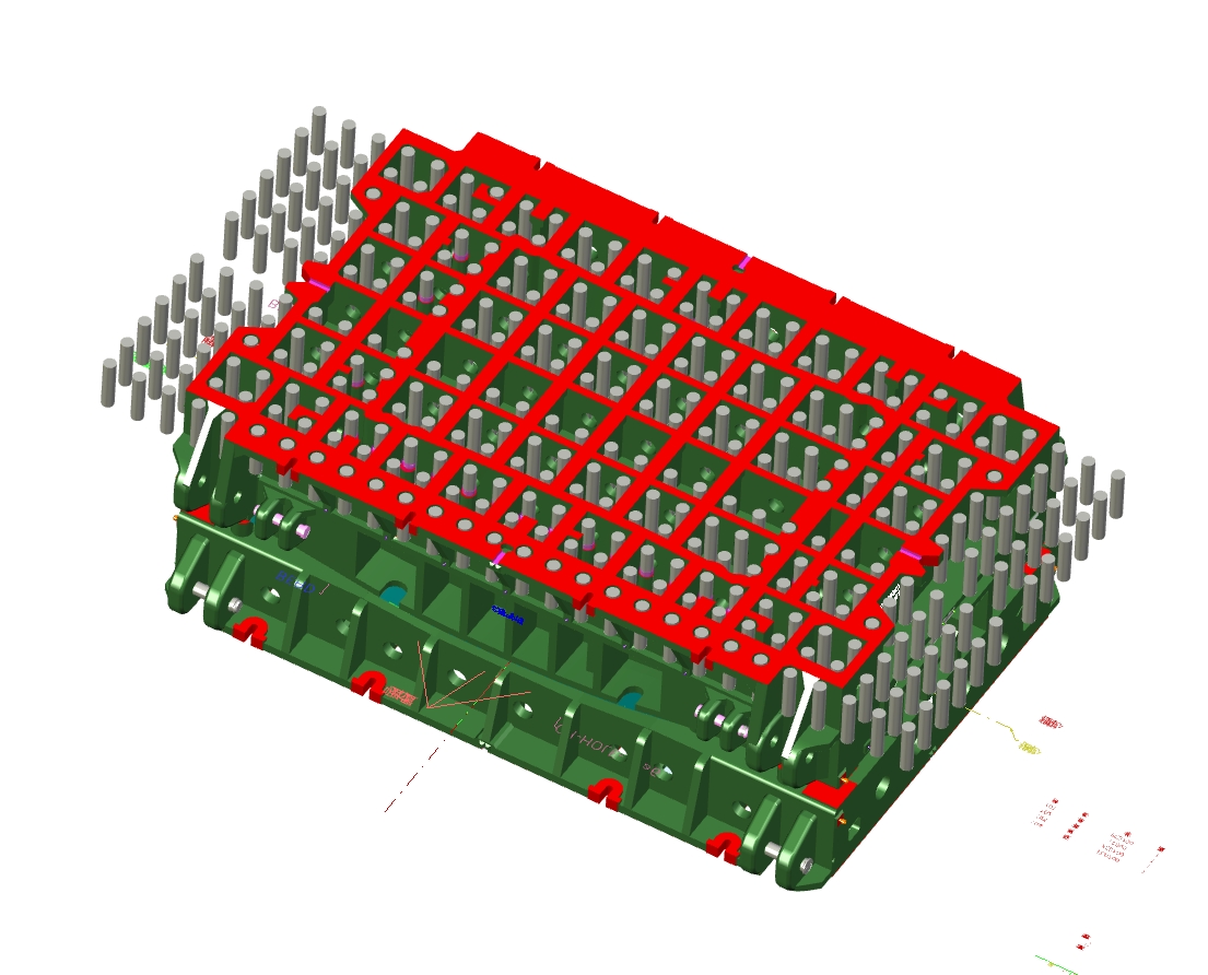 顶盖拉延模具三维UG 