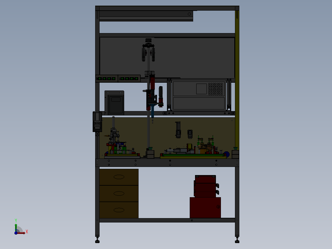 真空泵自动化隔膜通孔检测工作站