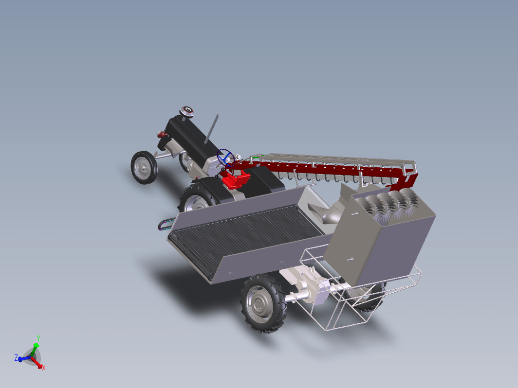 胡萝卜收获机卸料斗设计三维SW2014带参+CAD+说明书