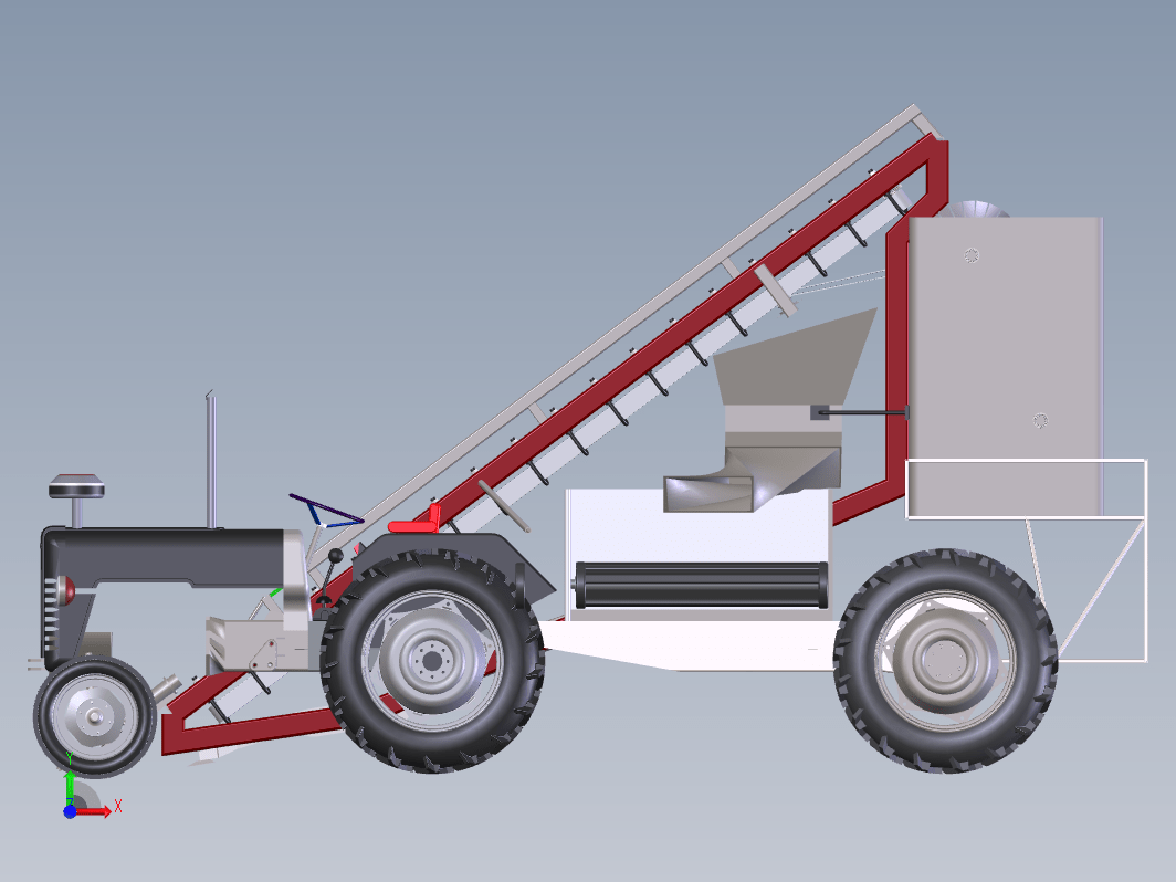 胡萝卜收获机卸料斗设计三维SW2014带参+CAD+说明书