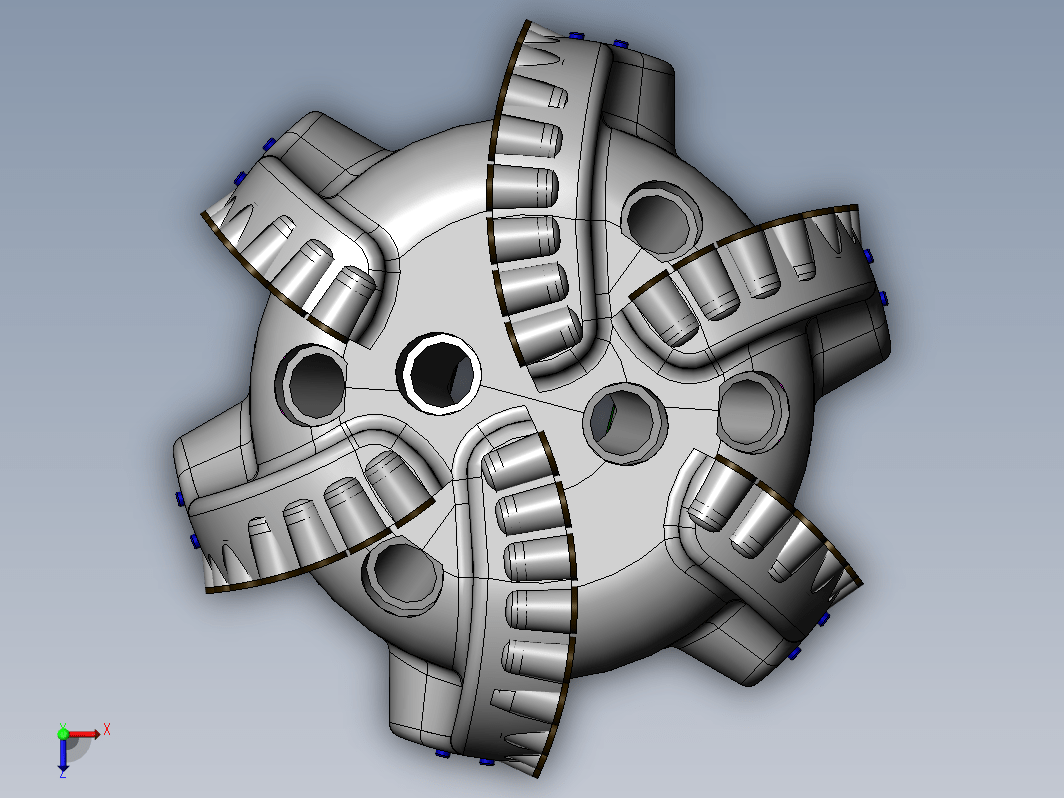 PDC钻头模型设计