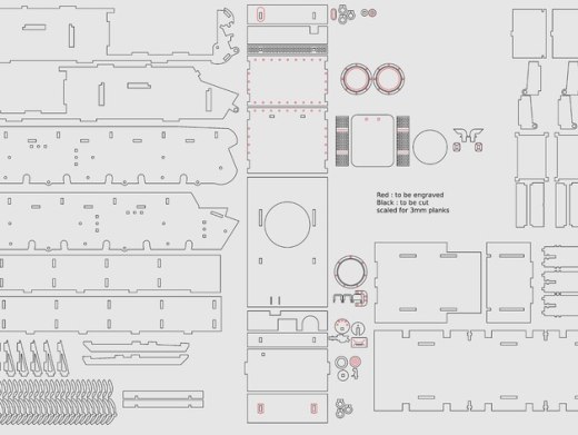 KV-1重型坦克拼接模型缩略图