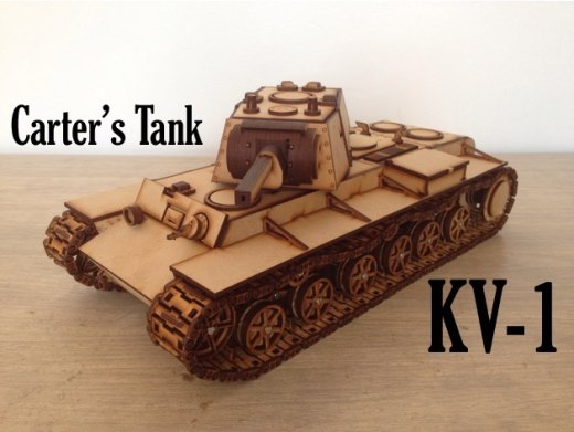 KV-1重型坦克拼接模型缩略图