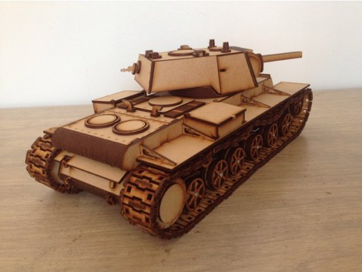 KV-1重型坦克拼接模型缩略图