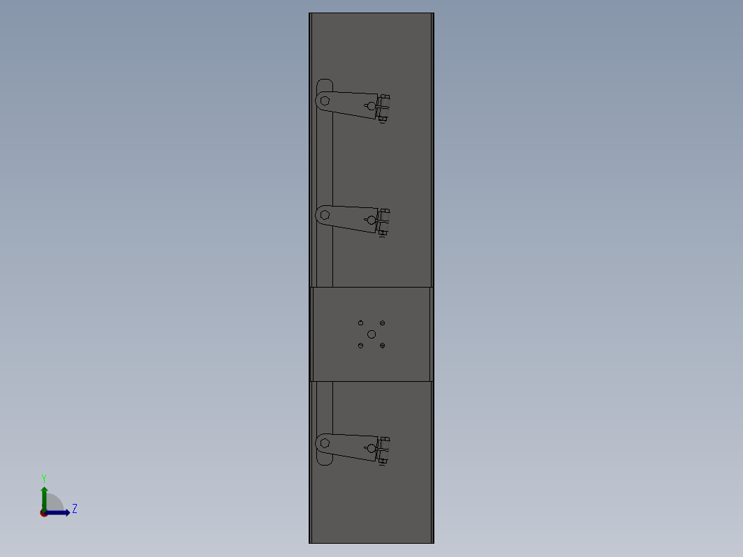 电动百叶窗装置3D图纸锌钢百叶