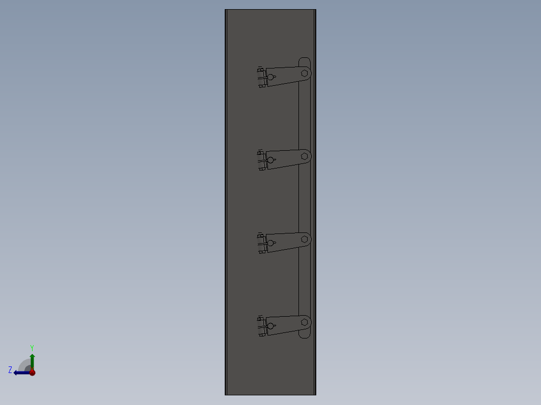 电动百叶窗装置3D图纸锌钢百叶