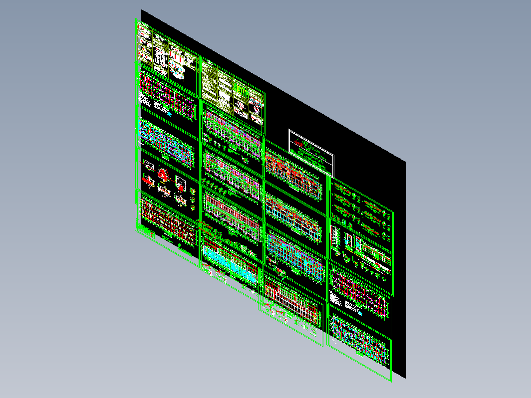 福馨花园结构图CAD