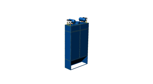 袋式除尘器 SBF-I-24-20-RV 用于进气坑