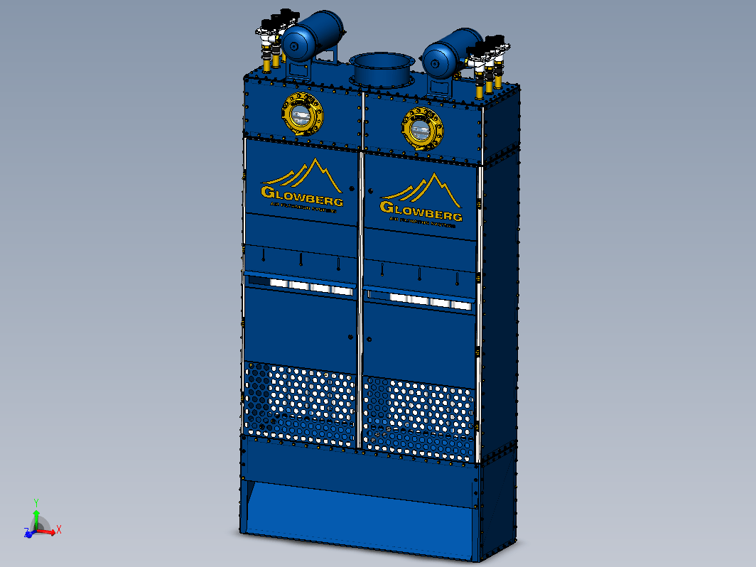 袋式除尘器 SBF-I-24-20-RV 用于进气坑