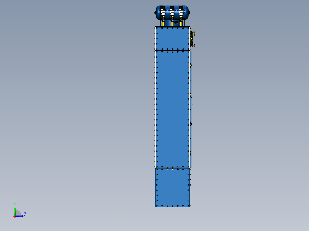 袋式除尘器 SBF-I-24-20-RV 用于进气坑