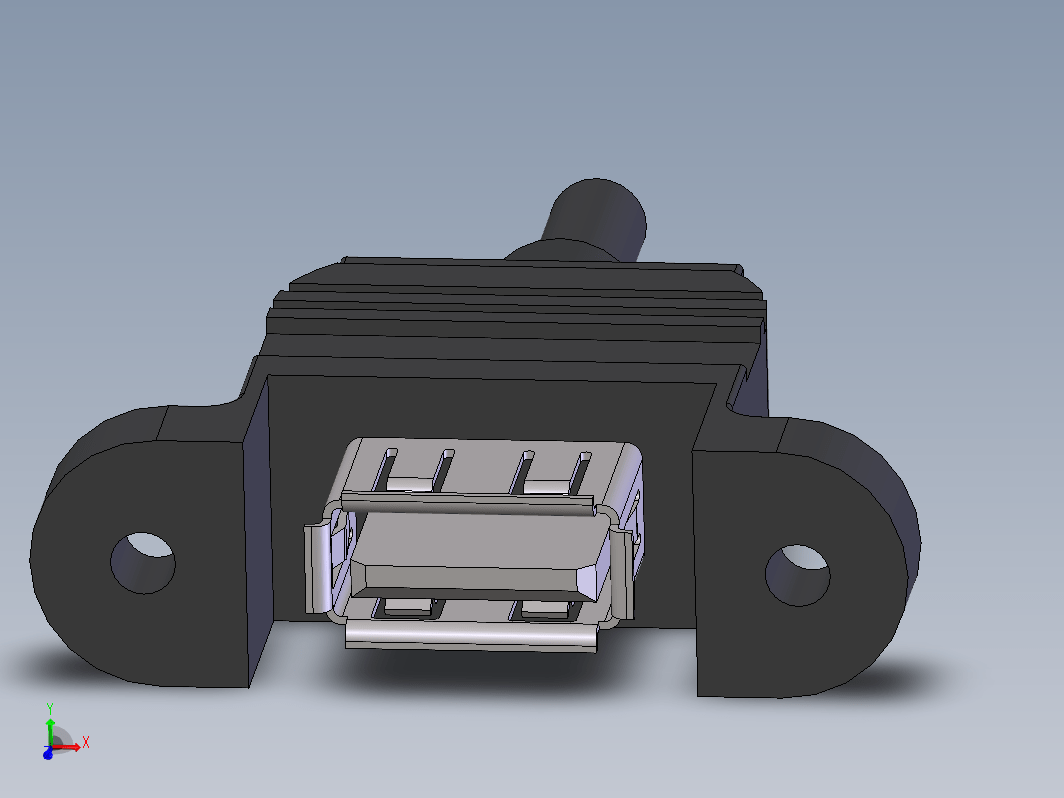 USB 母头面板安装连接器