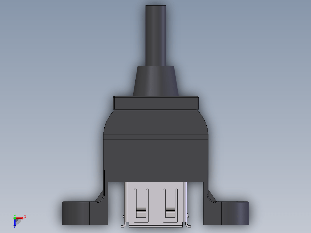 USB 母头面板安装连接器