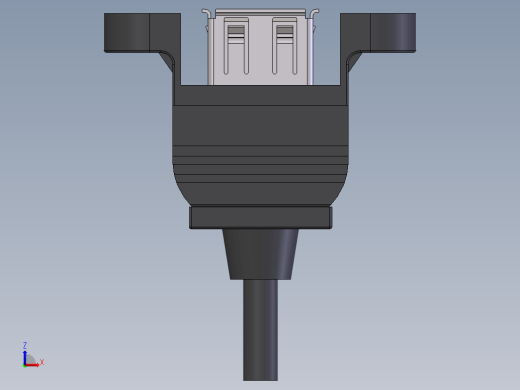 USB 母头面板安装连接器缩略图