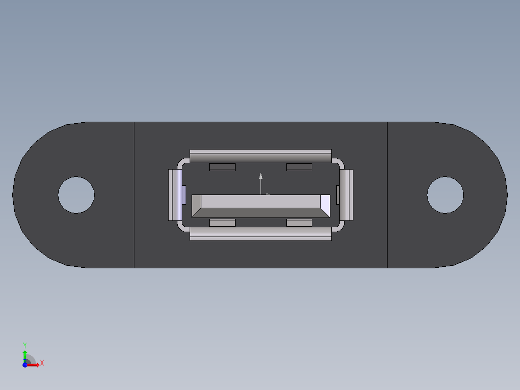 USB 母头面板安装连接器