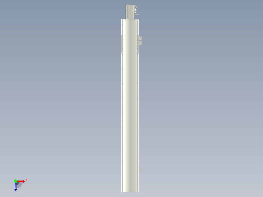 2019 新款120mm宽度双导轨单轴精密直线模组模型.120BS.L900.400W.3D