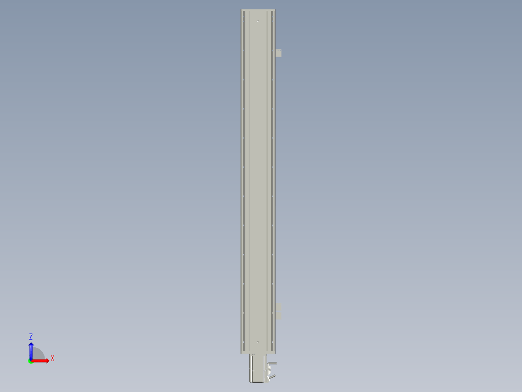 2019 新款120mm宽度双导轨单轴精密直线模组模型.120BS.L900.400W.3D