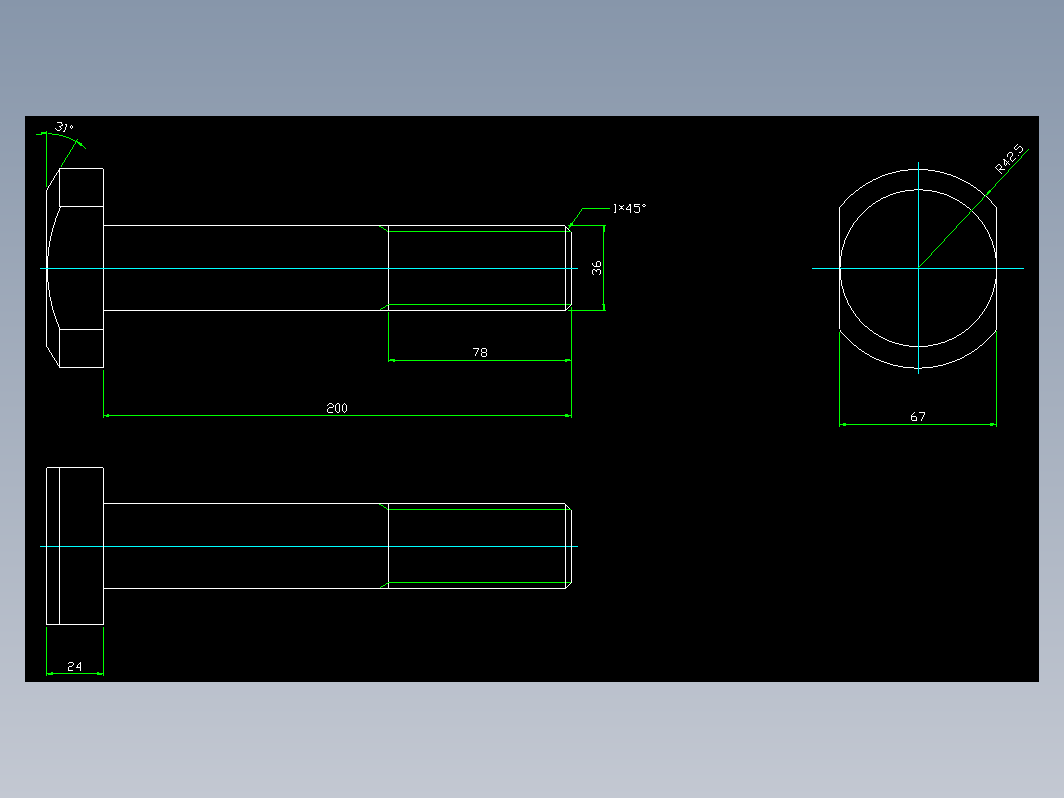 螺栓-T型槽用螺栓（M36×200）