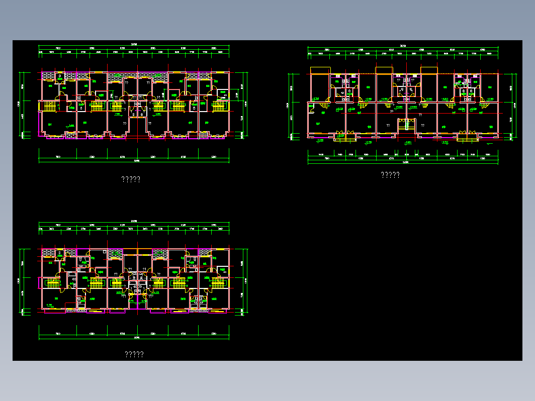 联体别墅建筑平面