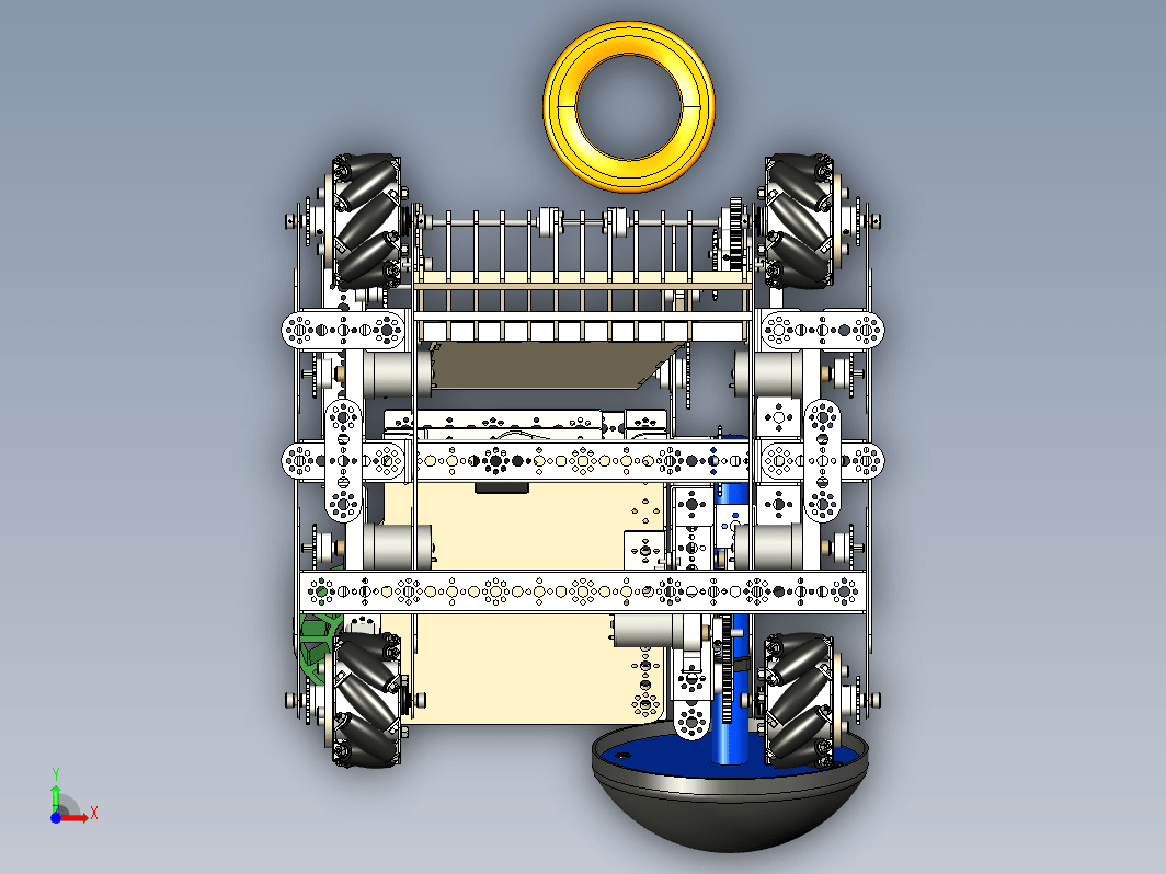 比赛机器人车 Hackercats Ultimate Goal bot 2020-2021