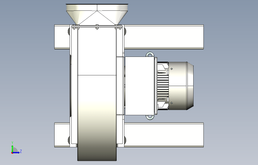 3月-高压离心通风机3D模型igs