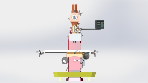 立式铣床Fresadora三维建模图纸 solidworks设计 附IGS格式缩略图