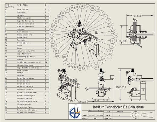 立式铣床Fresadora三维建模图纸 solidworks设计 附IGS格式缩略图