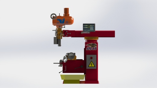 立式铣床Fresadora三维建模图纸 solidworks设计 附IGS格式缩略图