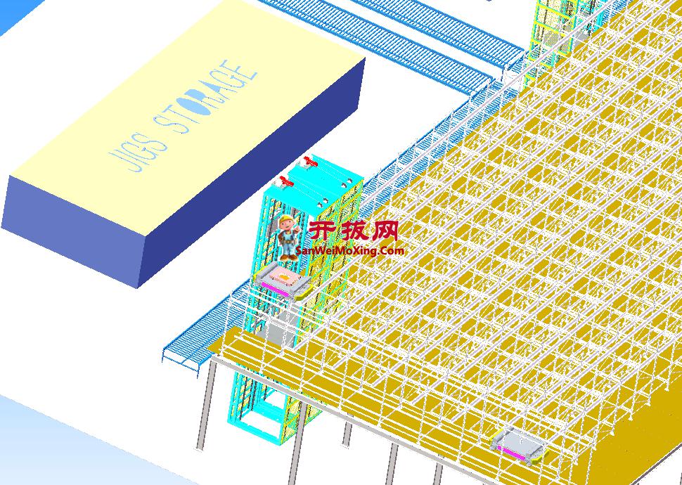 立体库项目（包含堆垛机升降机AGV货架等）