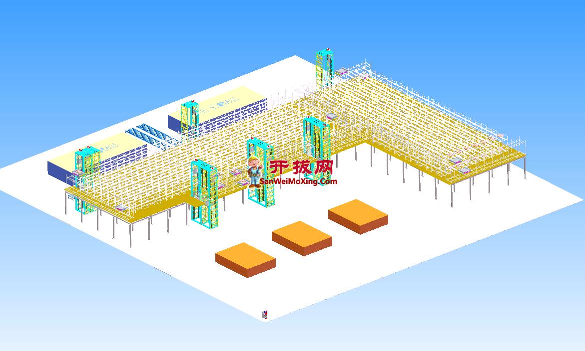 立体库项目（包含堆垛机升降机AGV货架等）