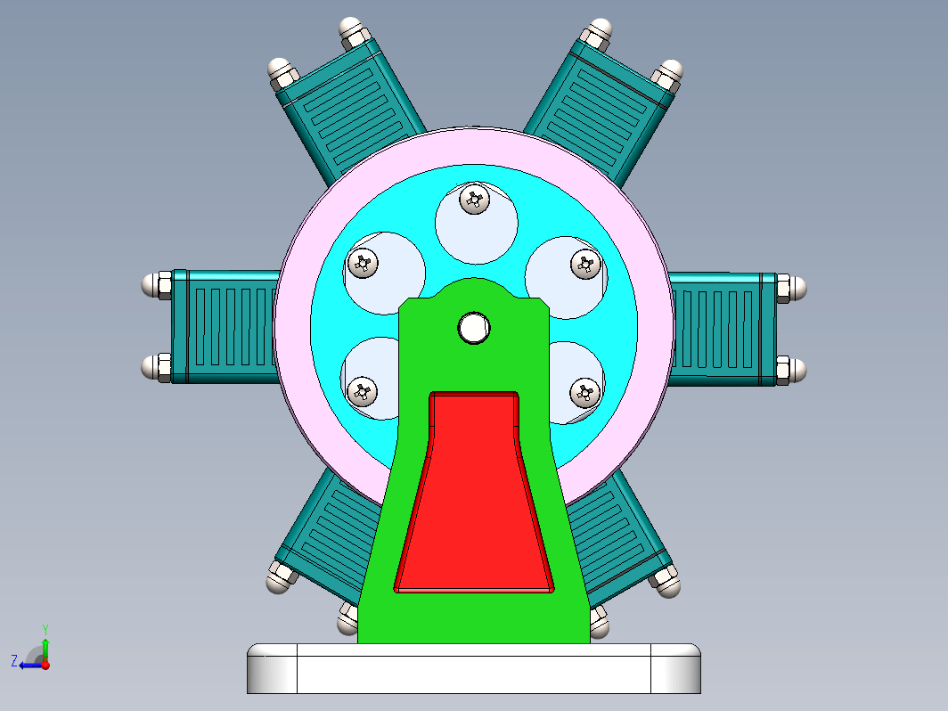 Svago气动6缸星形发动机