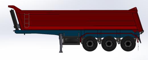 3轴半自动倾卸挂车拖车缩略图