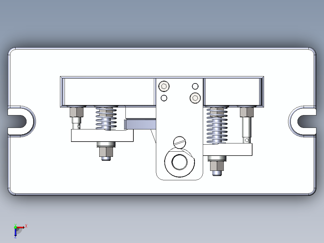 操纵杆支架钻夹具装配三维SW+CAD