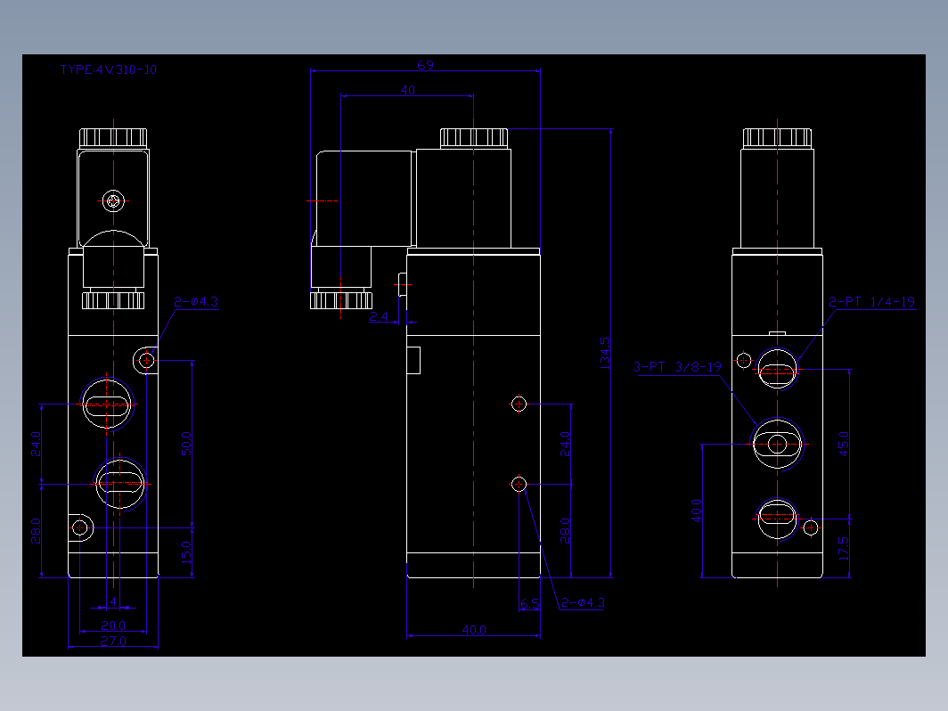 Solenoid Valves电磁阀 4V310-10