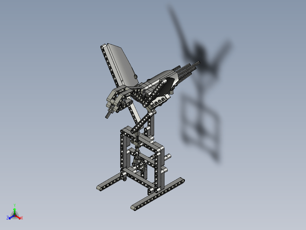 lego齿轮传动飞鸟拼装模型