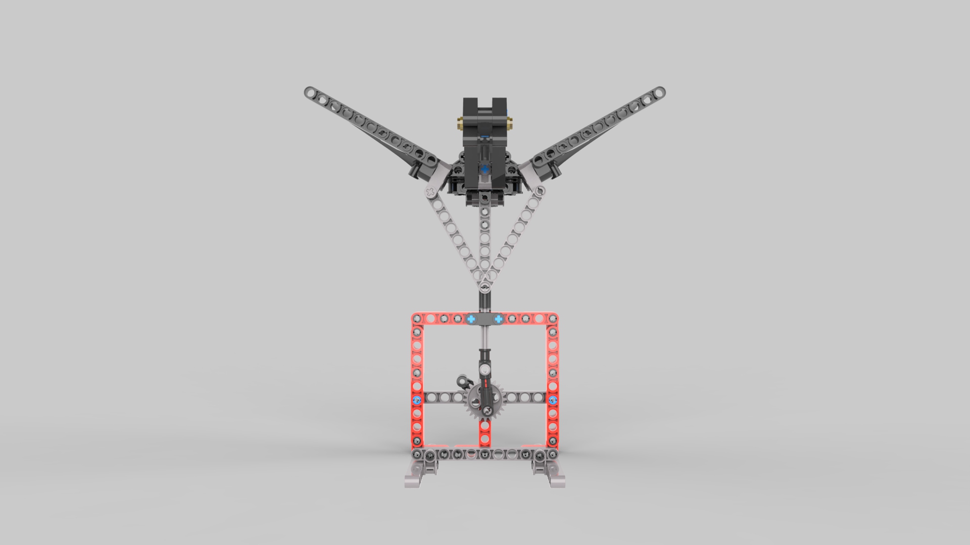 lego齿轮传动飞鸟拼装模型