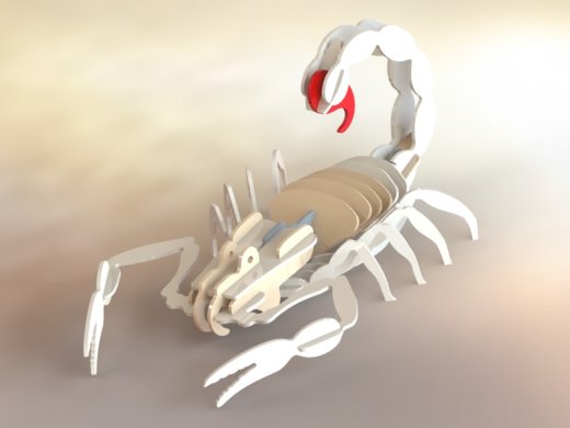 Scorpion蝎子拼装模型缩略图