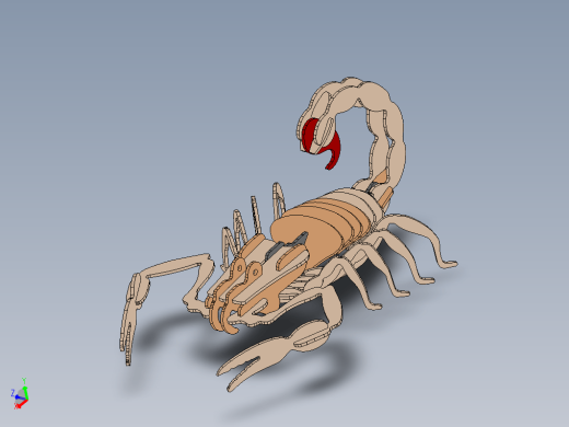 Scorpion蝎子拼装模型缩略图