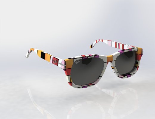 经典的 Rayban wayfarer 太阳镜缩略图