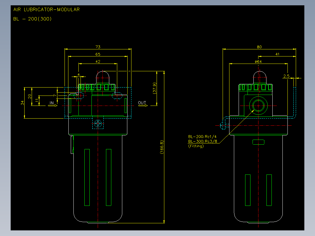 气缸 BL-200(300)