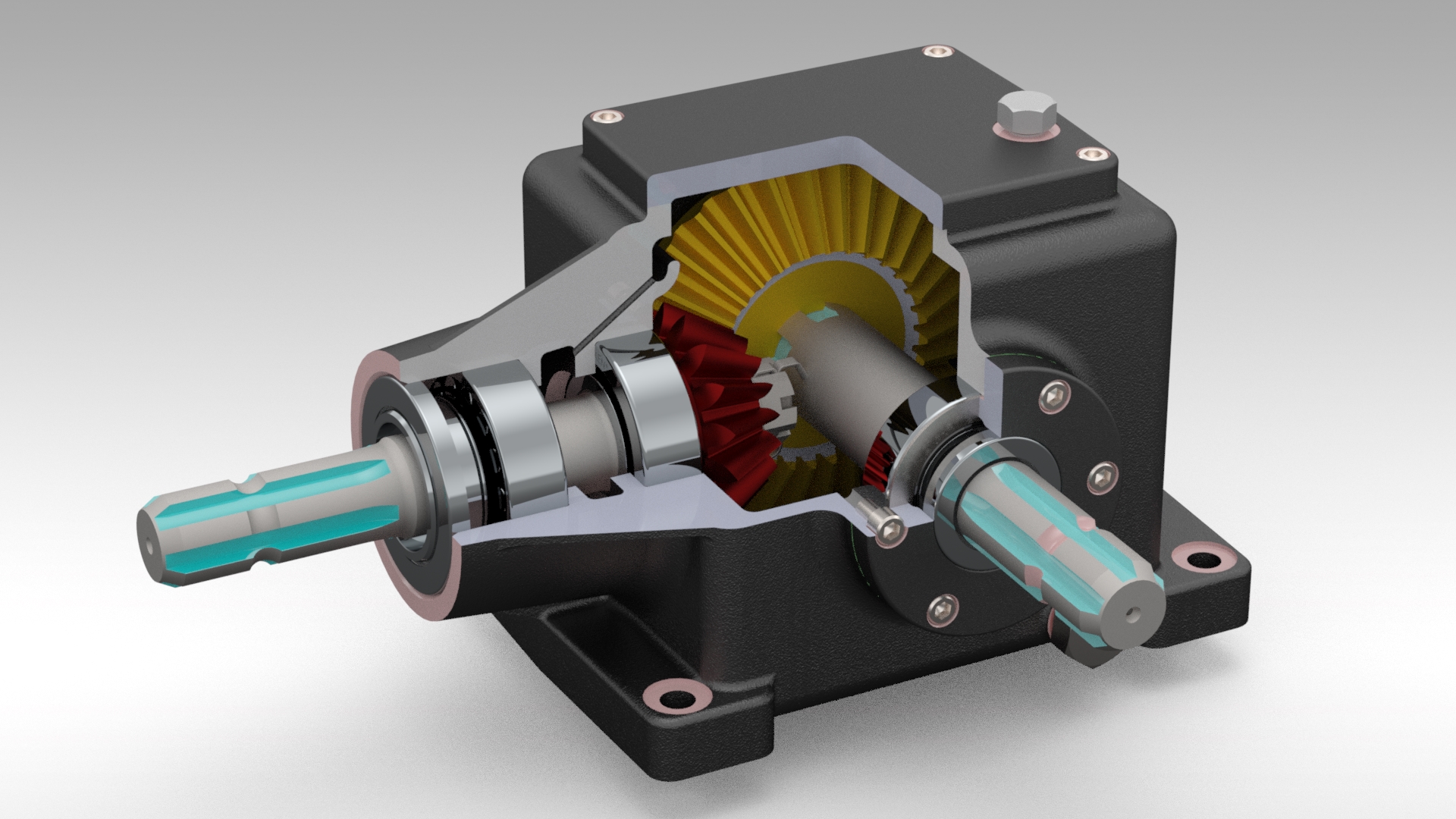 一级锥齿轮箱 Bevel Gear Box