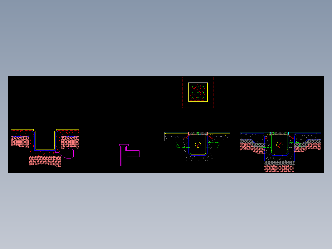 集水地沟CAD设计施工图-地沟015