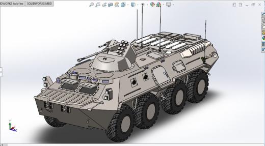 8x8两栖人员输送车APC BTR-80