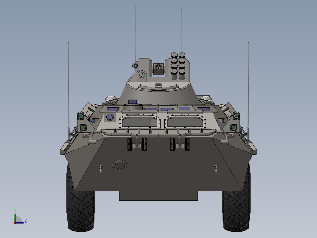 8x8两栖人员输送车APC BTR-80