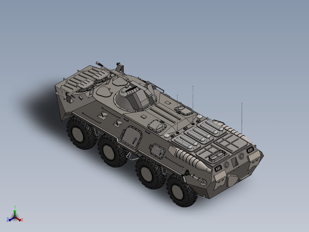 8x8两栖人员输送车APC BTR-80