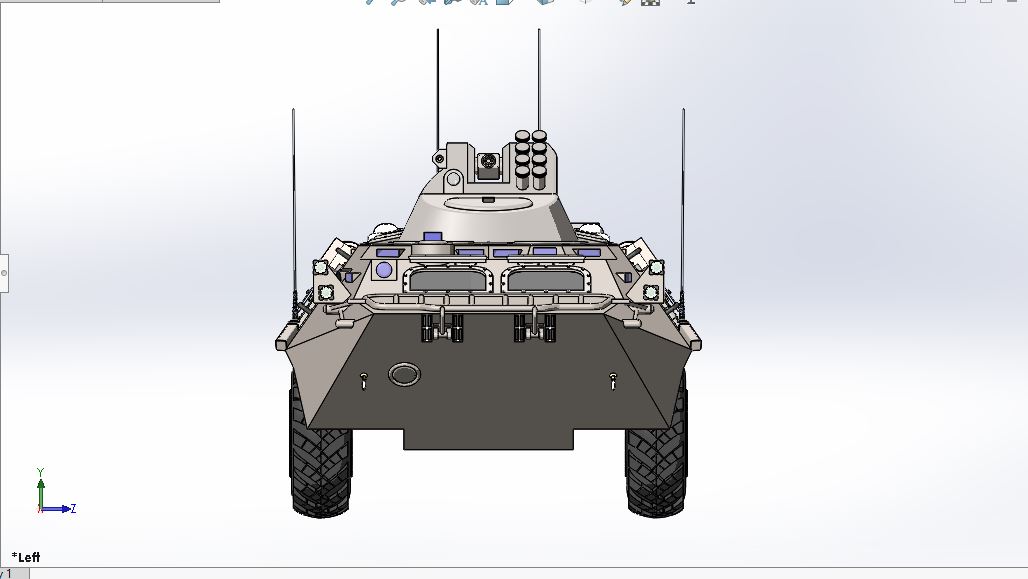 8x8两栖人员输送车APC BTR-80