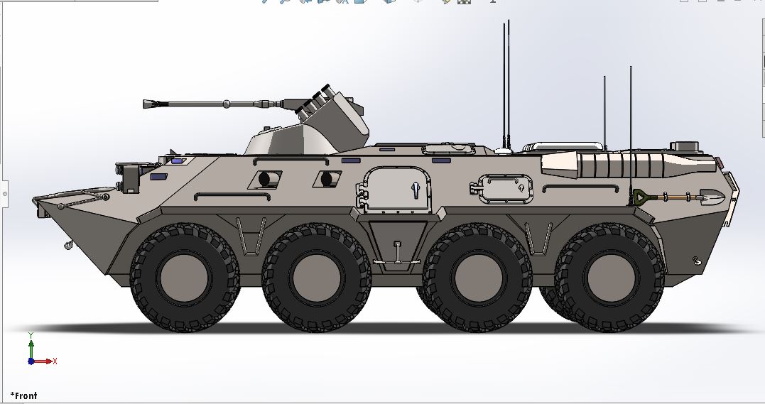 8x8两栖人员输送车APC BTR-80