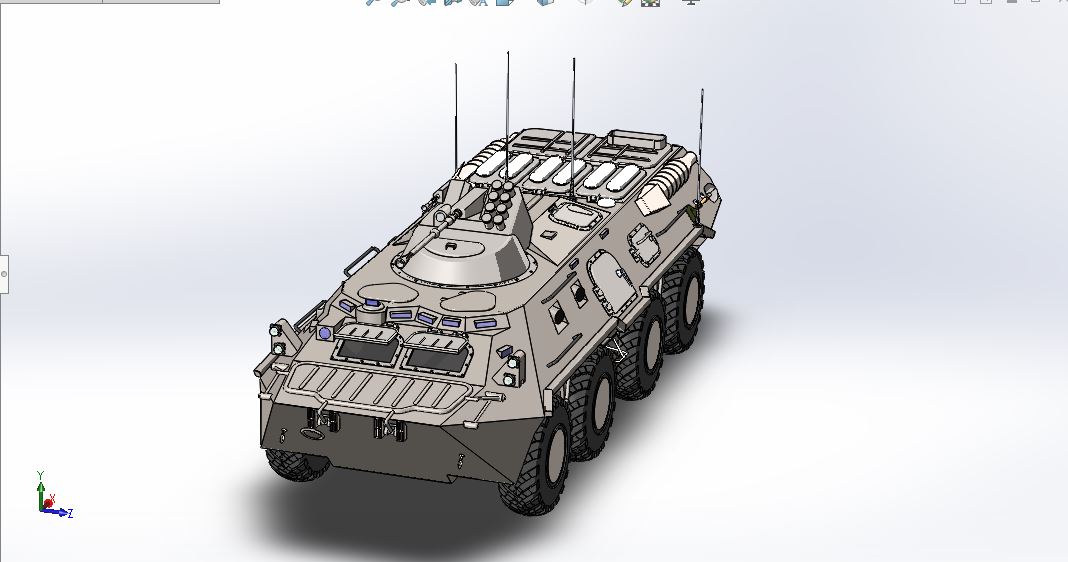 8x8两栖人员输送车APC BTR-80