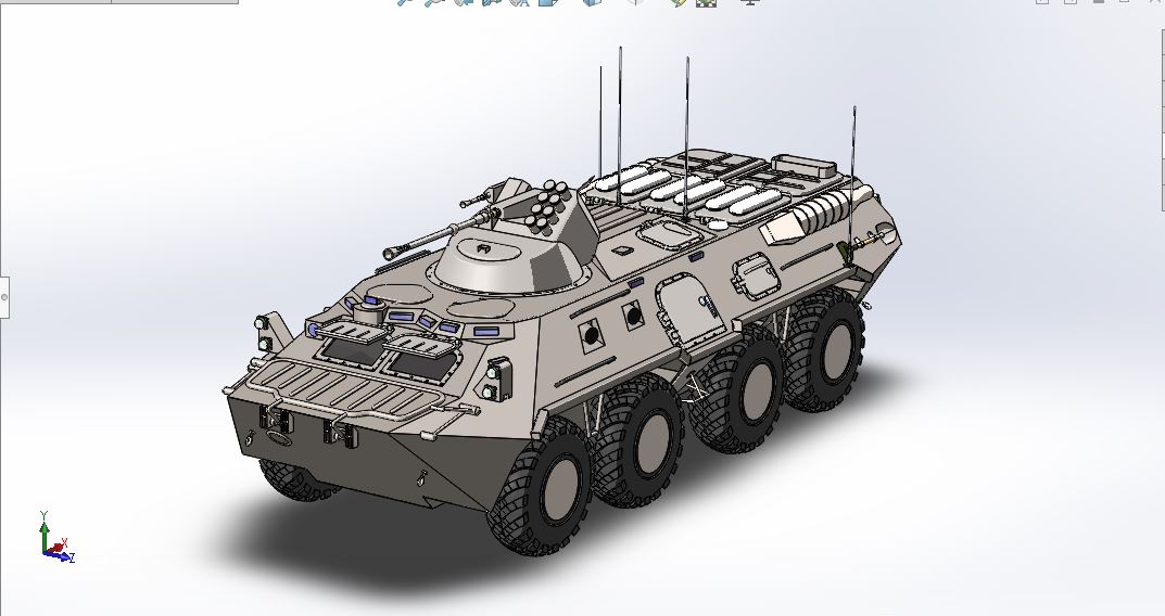 8x8两栖人员输送车APC BTR-80