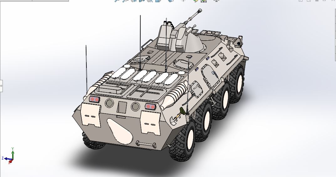 8x8两栖人员输送车APC BTR-80