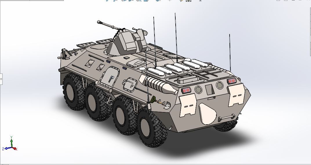 8x8两栖人员输送车APC BTR-80